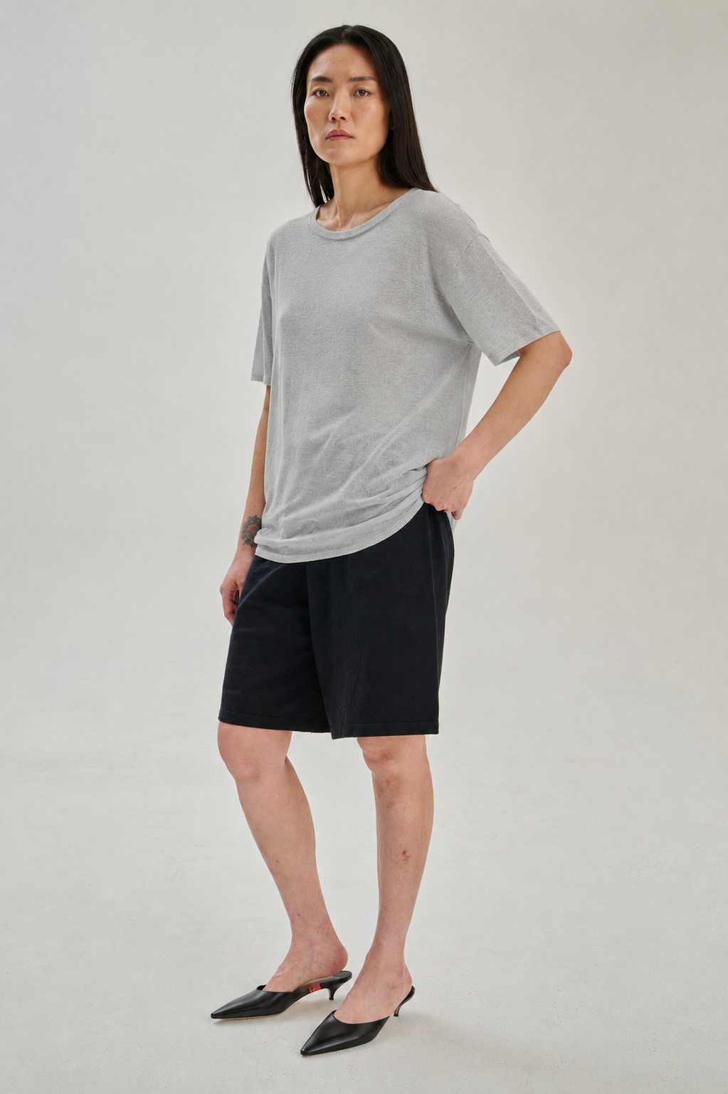 SW28.04 | TShirt | Lyocell Wool | Light Grey