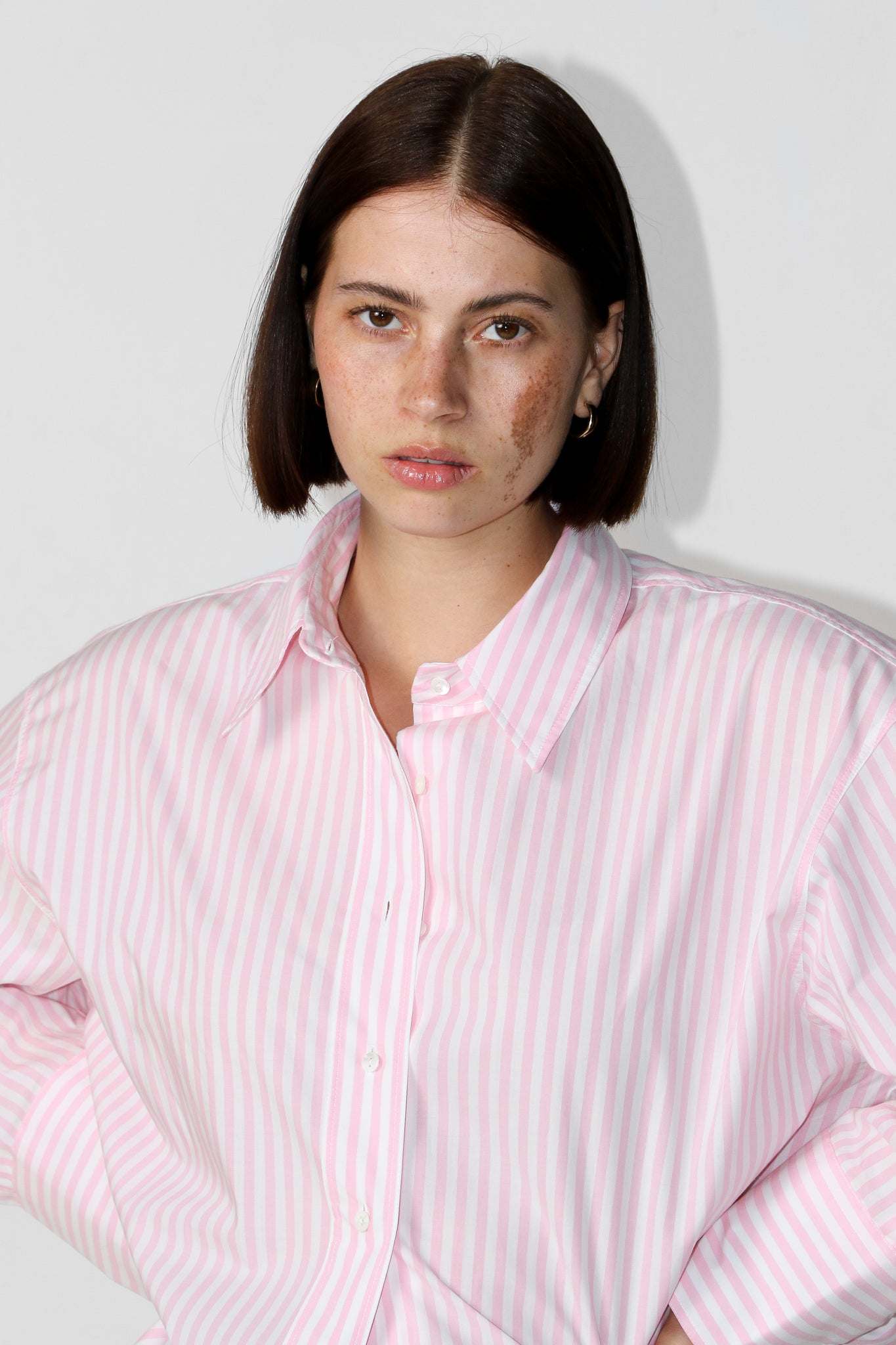 Shirt. Pink Stripe