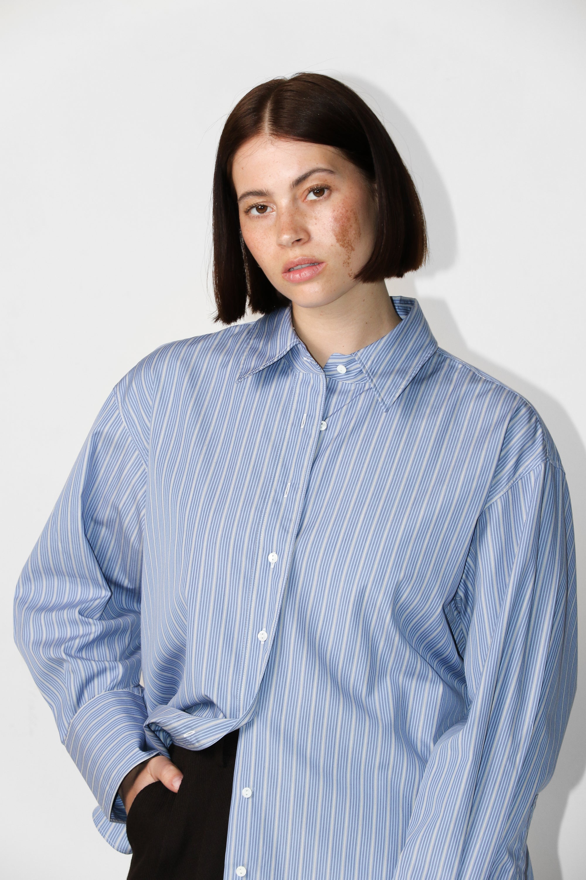 Shirt. Blue Stripe