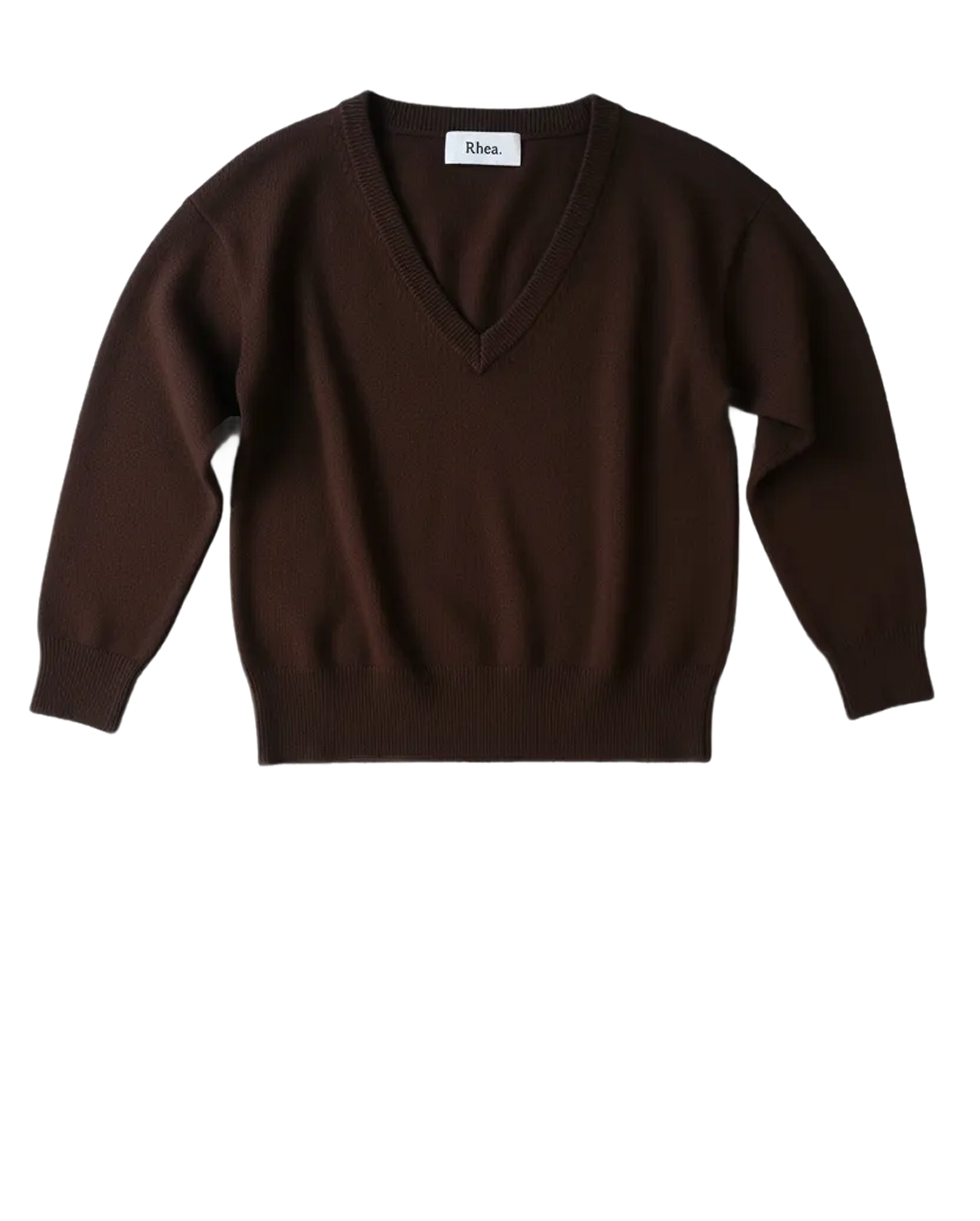 SW14.11 | V Neck | Dark Brown | Wool &amp; Cashmere