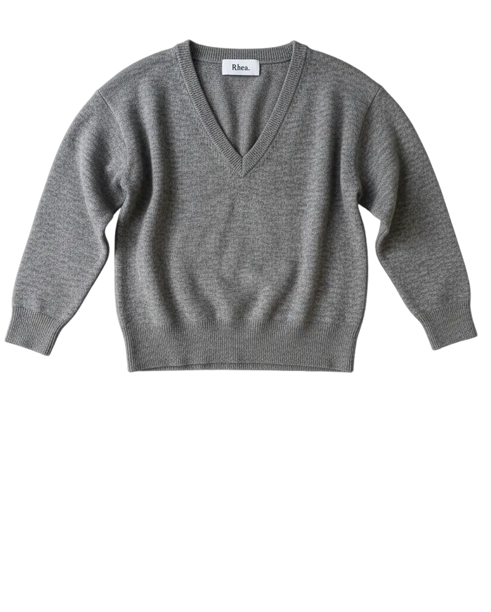 SW14.05 | V Neck | Mid Grey | Wool &amp; Cashmere