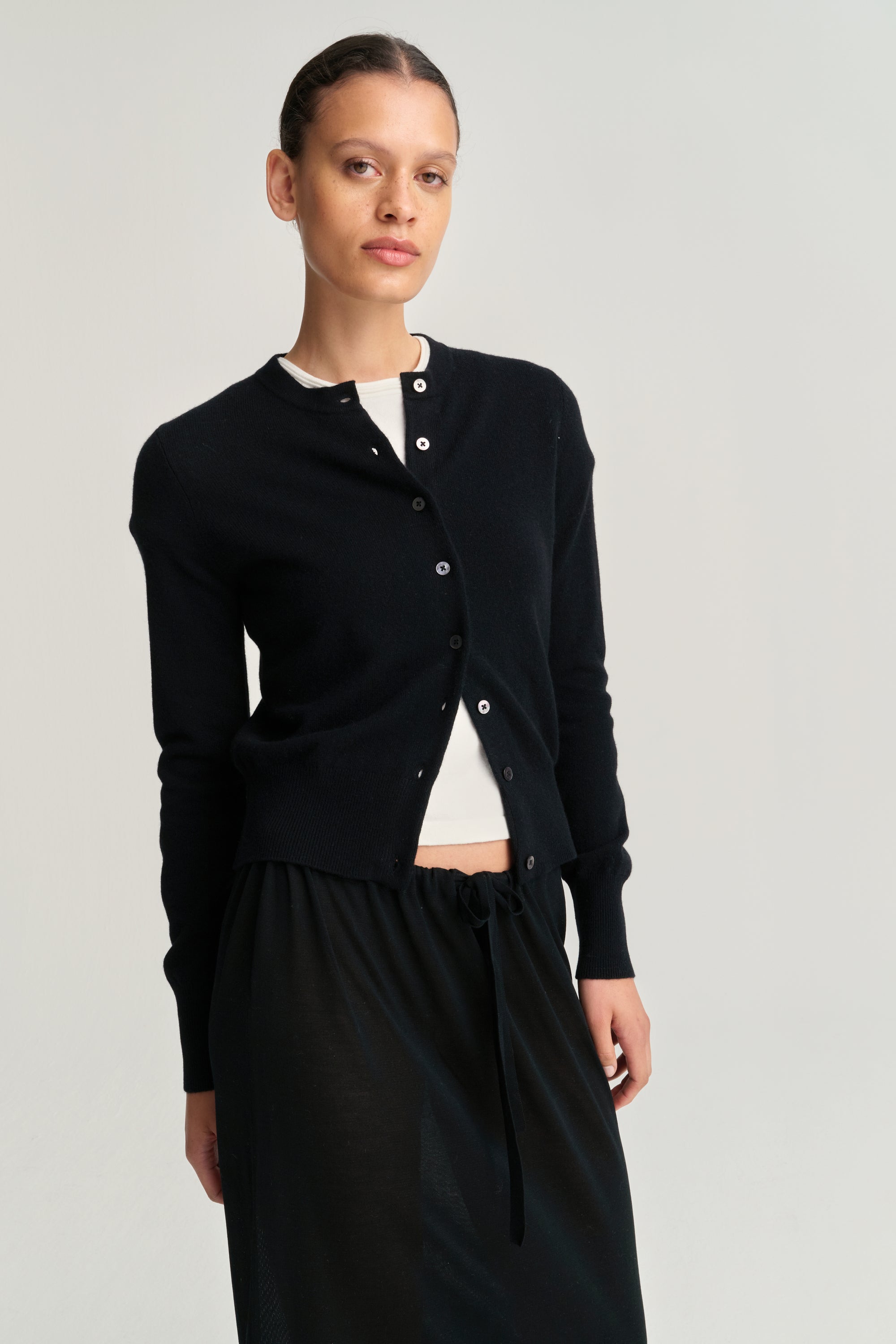 Cardigan | Wool Cashmere | Black