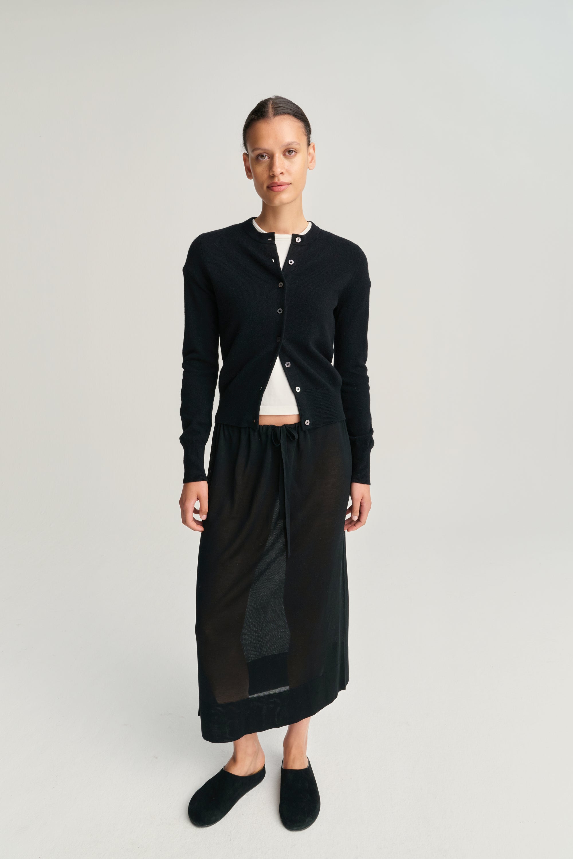 Cardigan | Wool Cashmere | Black