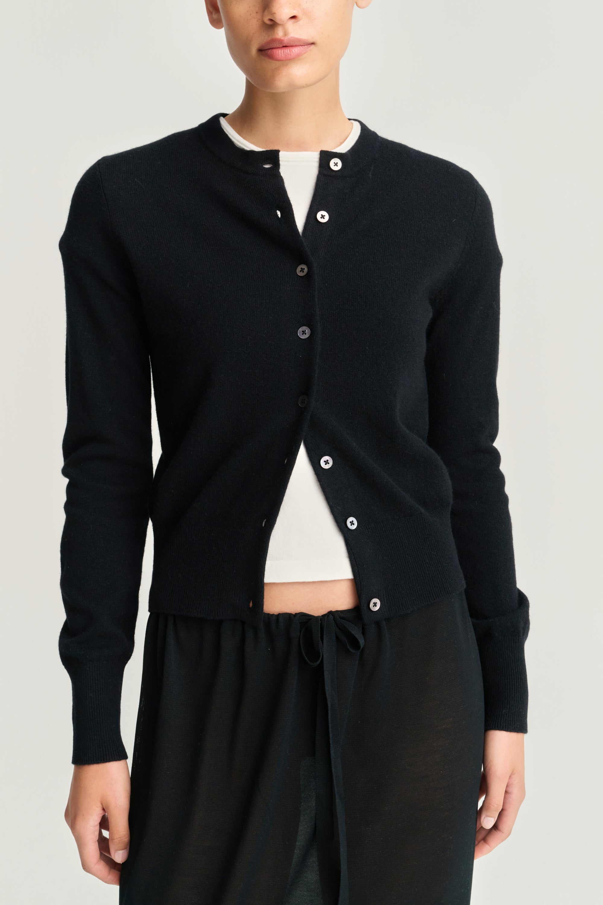 Cardigan | Wool Cashmere | Black
