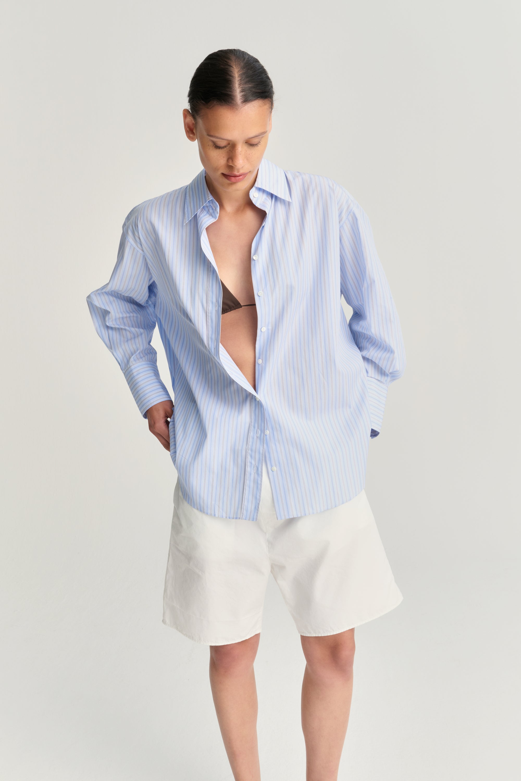 egyptian cotton dress shirt White Silky Egyptian Cotton Shirt