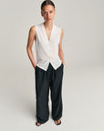 Vest | Merino Wool | Off White