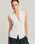 Vest | Merino Wool | Off White