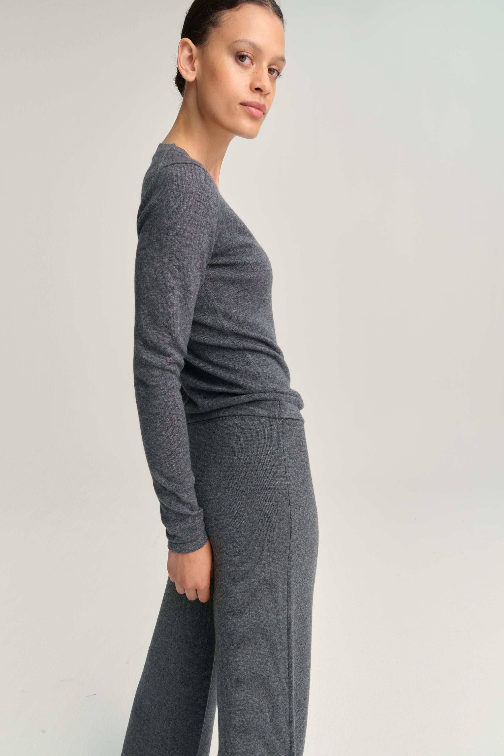 Pants | Wool Cashmere | Grey