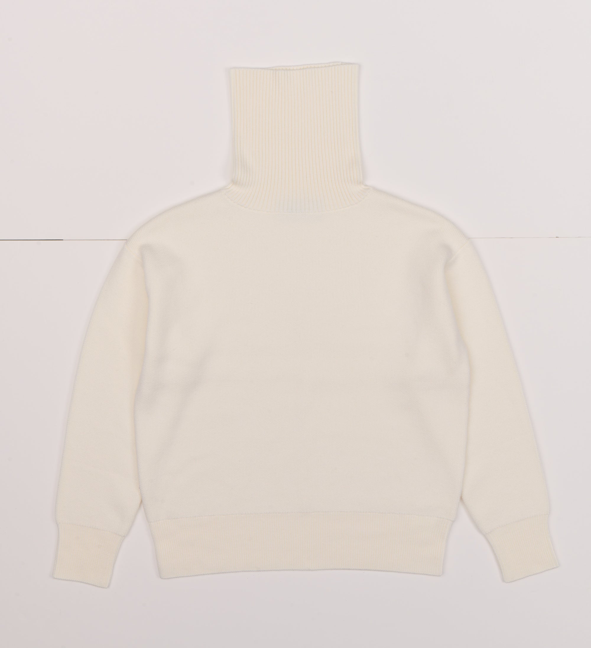 Double Knitted Turtle | Merino Wool | Offwhite