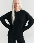 Heavy Crew | Merino Wool | Black