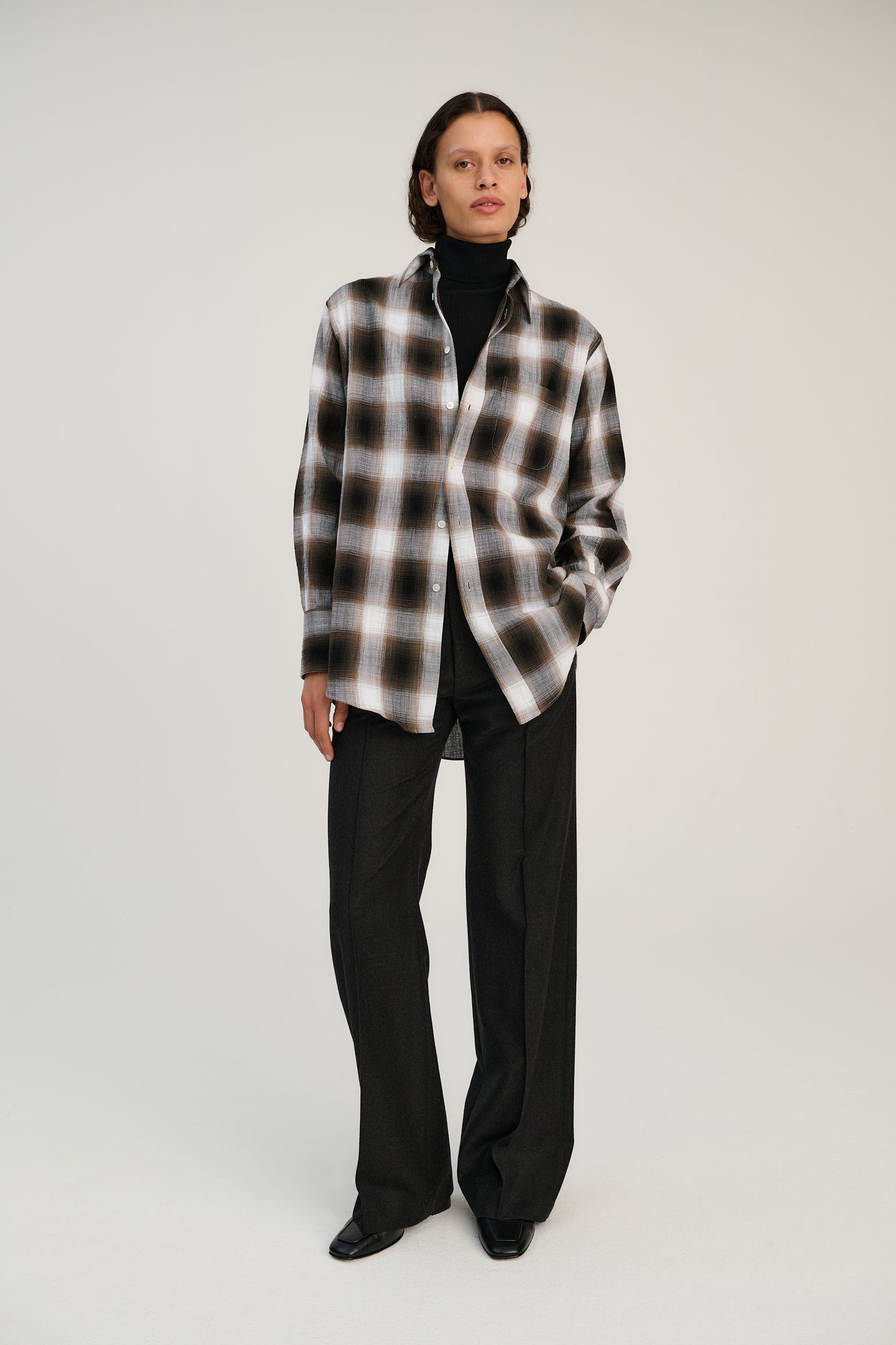 SH01.02 | Shirt | Black Check | Egyptian Cotton