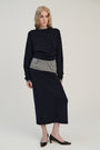 Skirt | Wool Cashmere | Navy