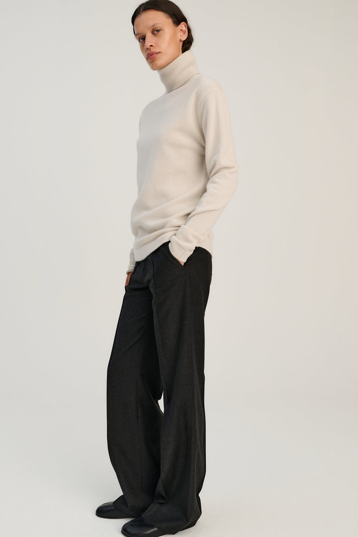 SW07.08 | Turtleneck | Sand | Wool &amp; Cashmere