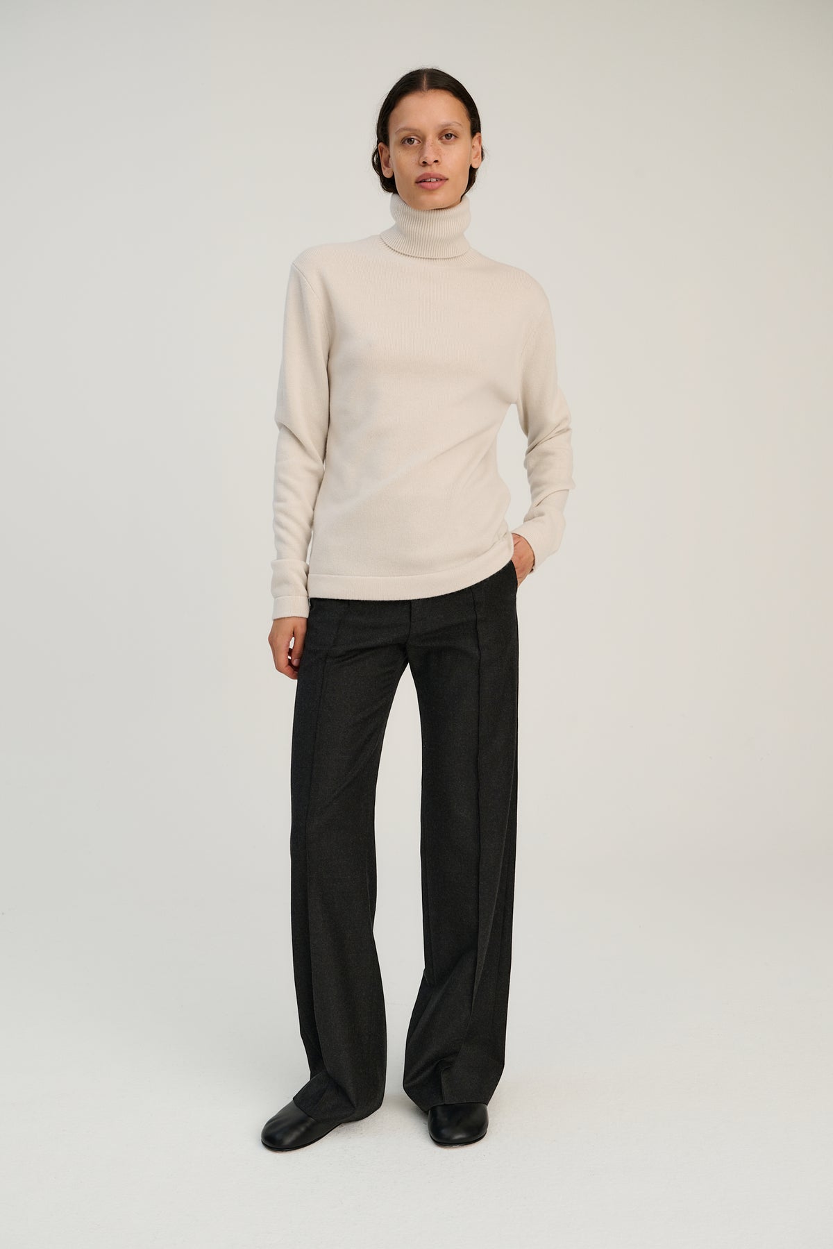 SW07.08 | Turtleneck | Sand | Wool &amp; Cashmere