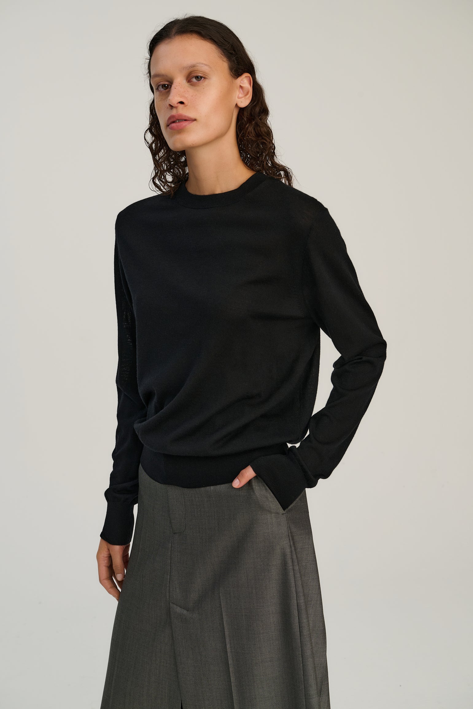 Crewneck | Merino Wool | Black