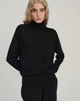 Turtle Neck | Merino Wool | Black