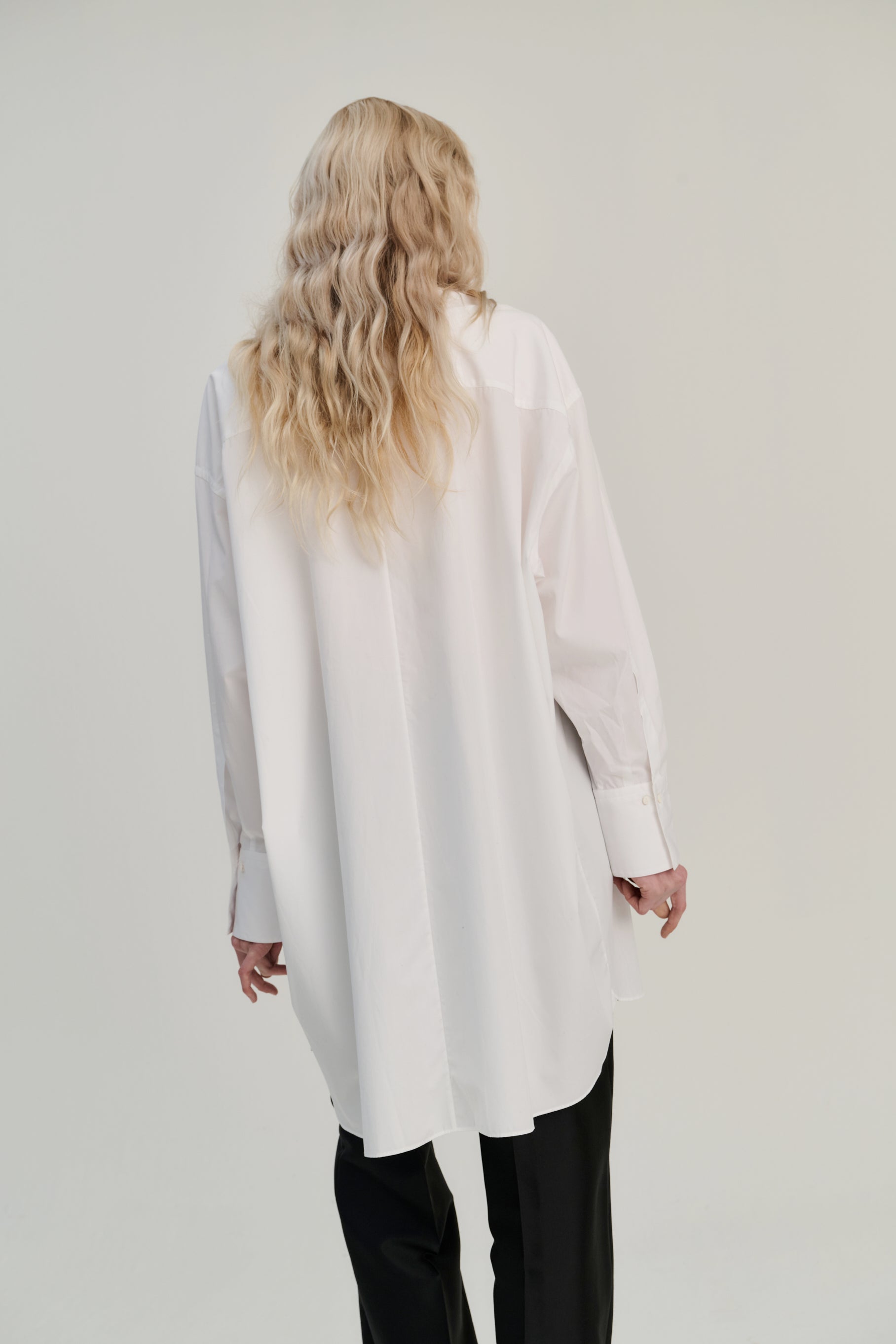 RHEA112 | Shirt Dress | Cotton | White