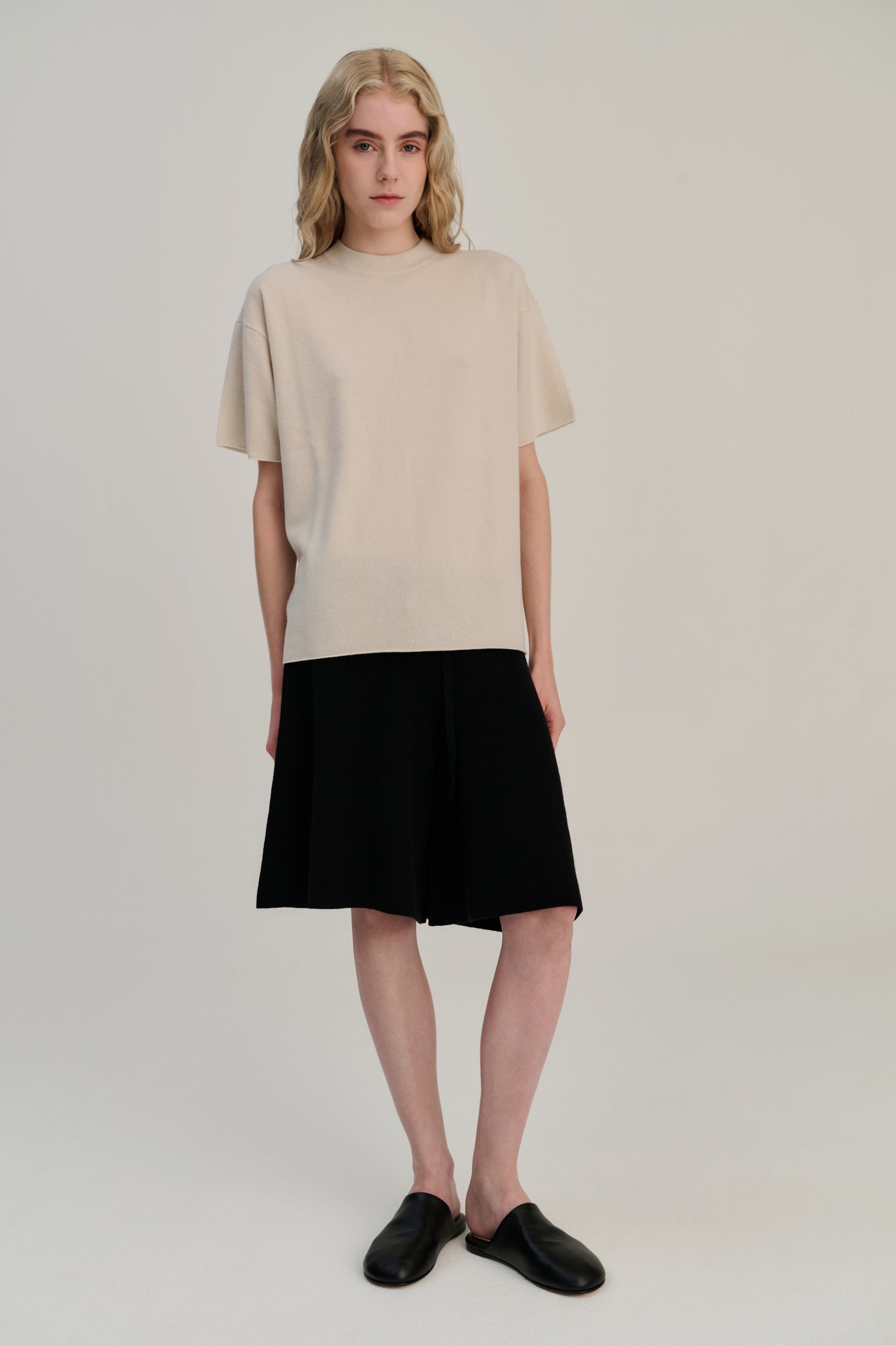 SW19.08 | TShirt | Wool Cashmere | Sand