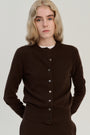 Cardigan | Wool Cashmere | Brown