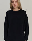 Heavy Crew | Navy | Merino Wool