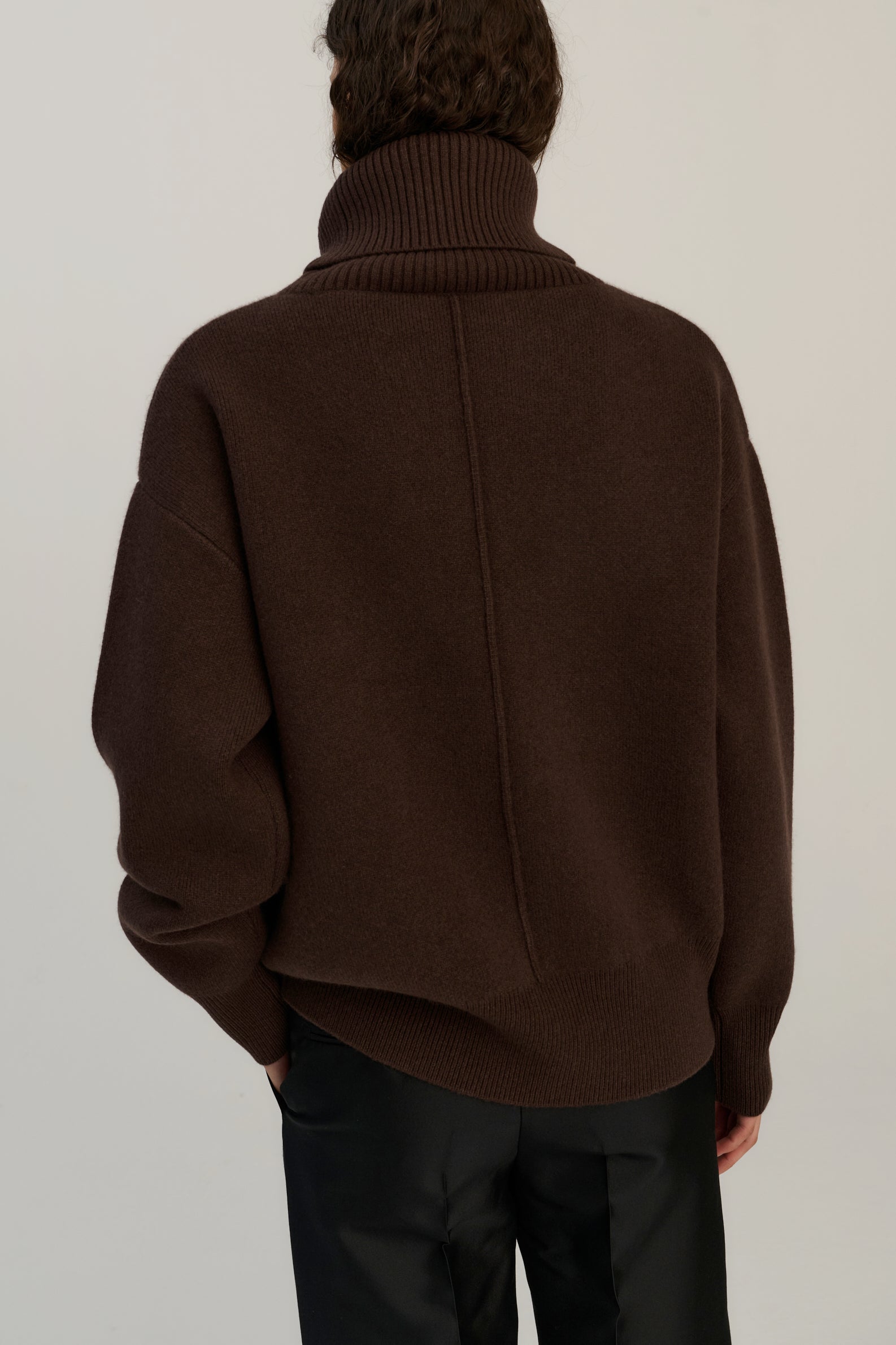 Double Knitted Turtle | Merino Wool | Brown