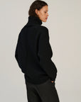 Double Knitted Turtle | Merino Wool | Black