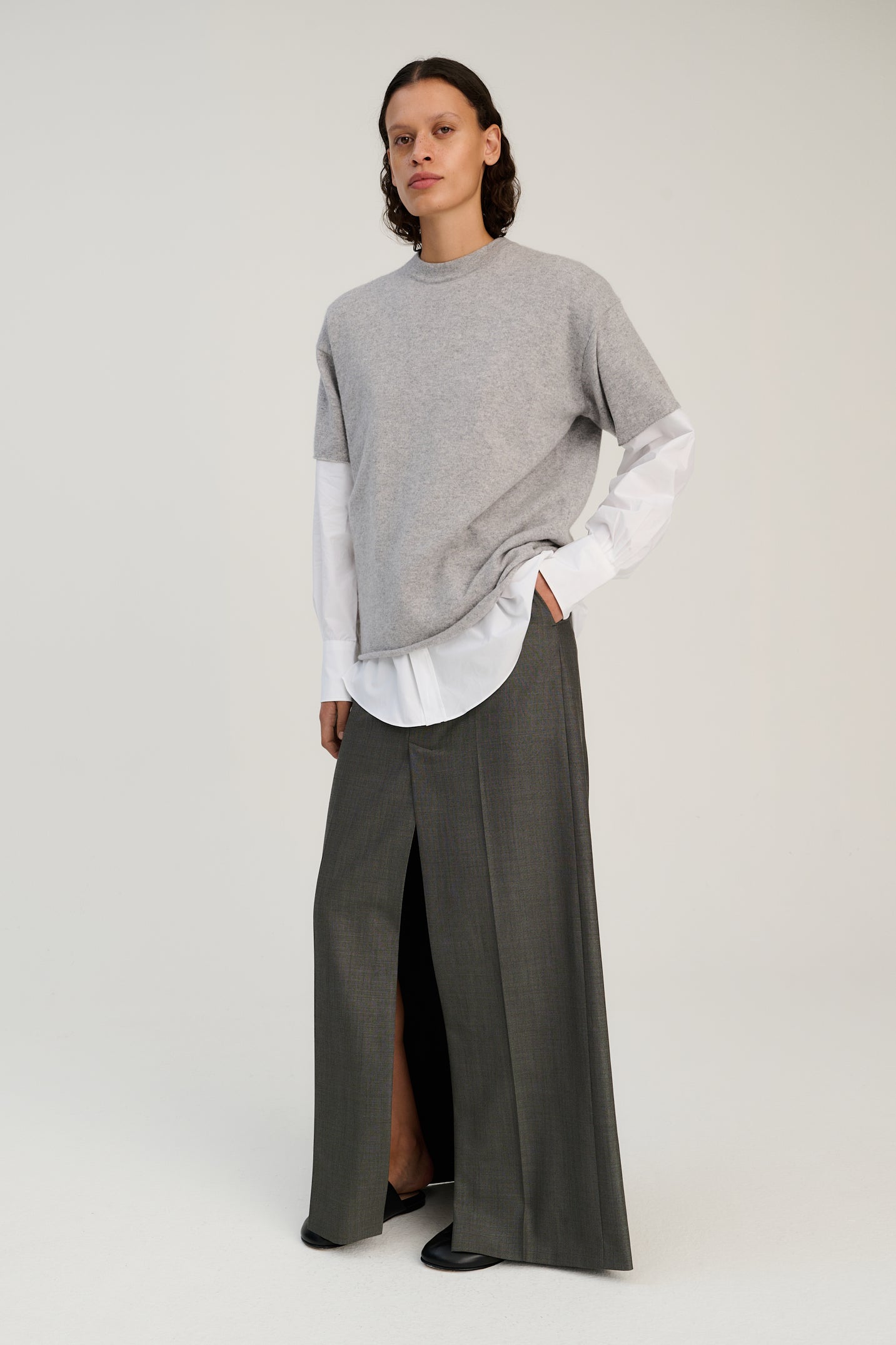 TShirt | Wool Cashmere | Light Grey