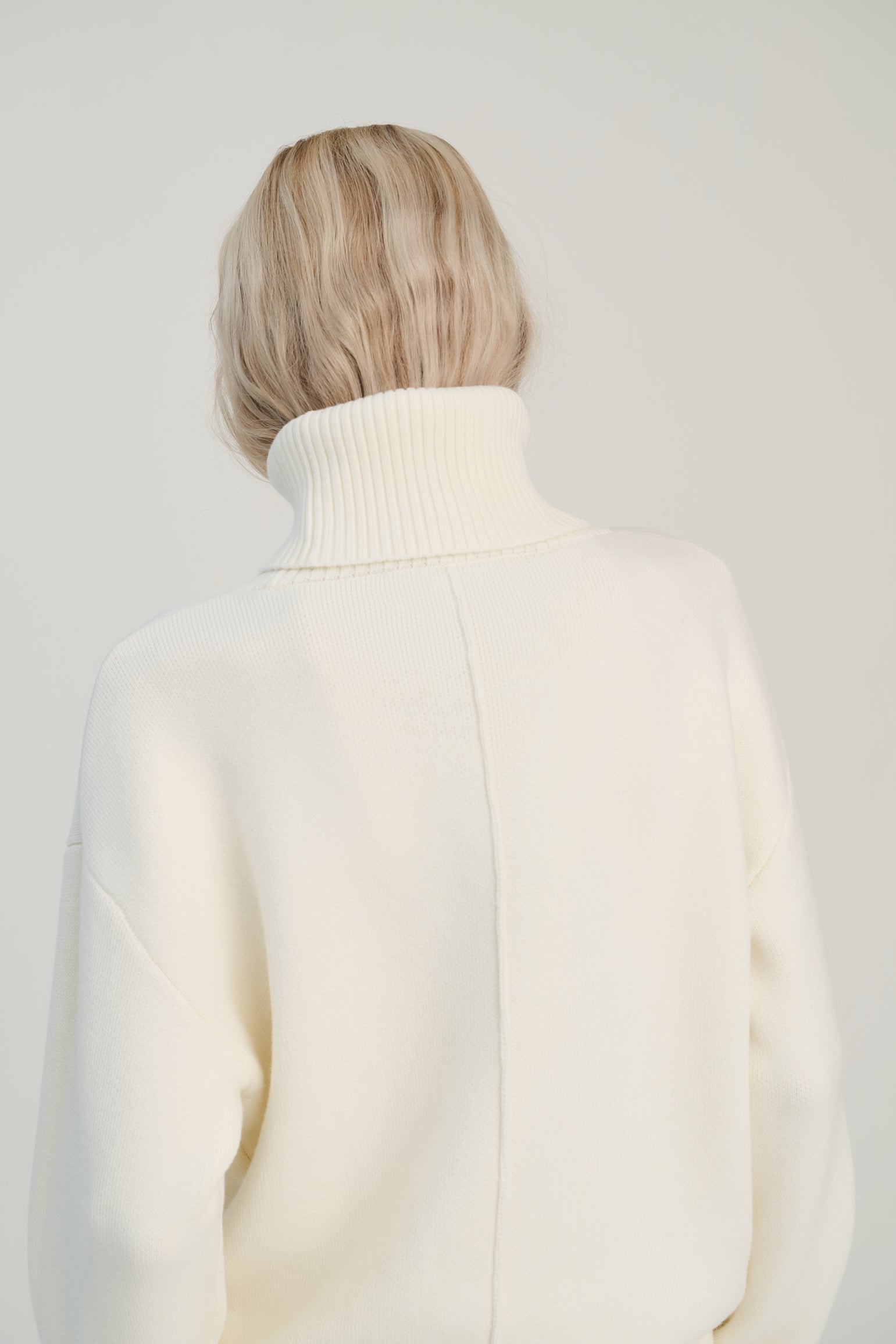 Double Knitted Turtle | Merino Wool | Offwhite