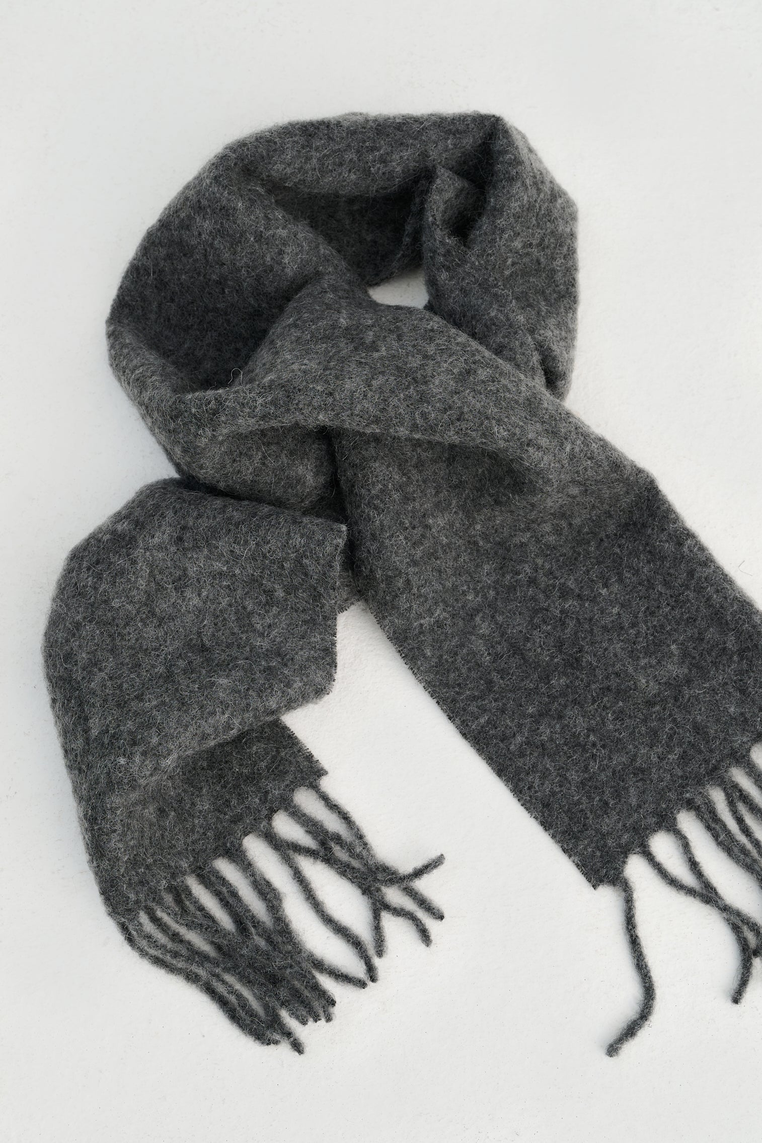 A001.05 | Scarf | Mohair Alpaca Wool | Mid Grey