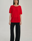 SW28.13 | TShirt | Lyocell Wool | Red