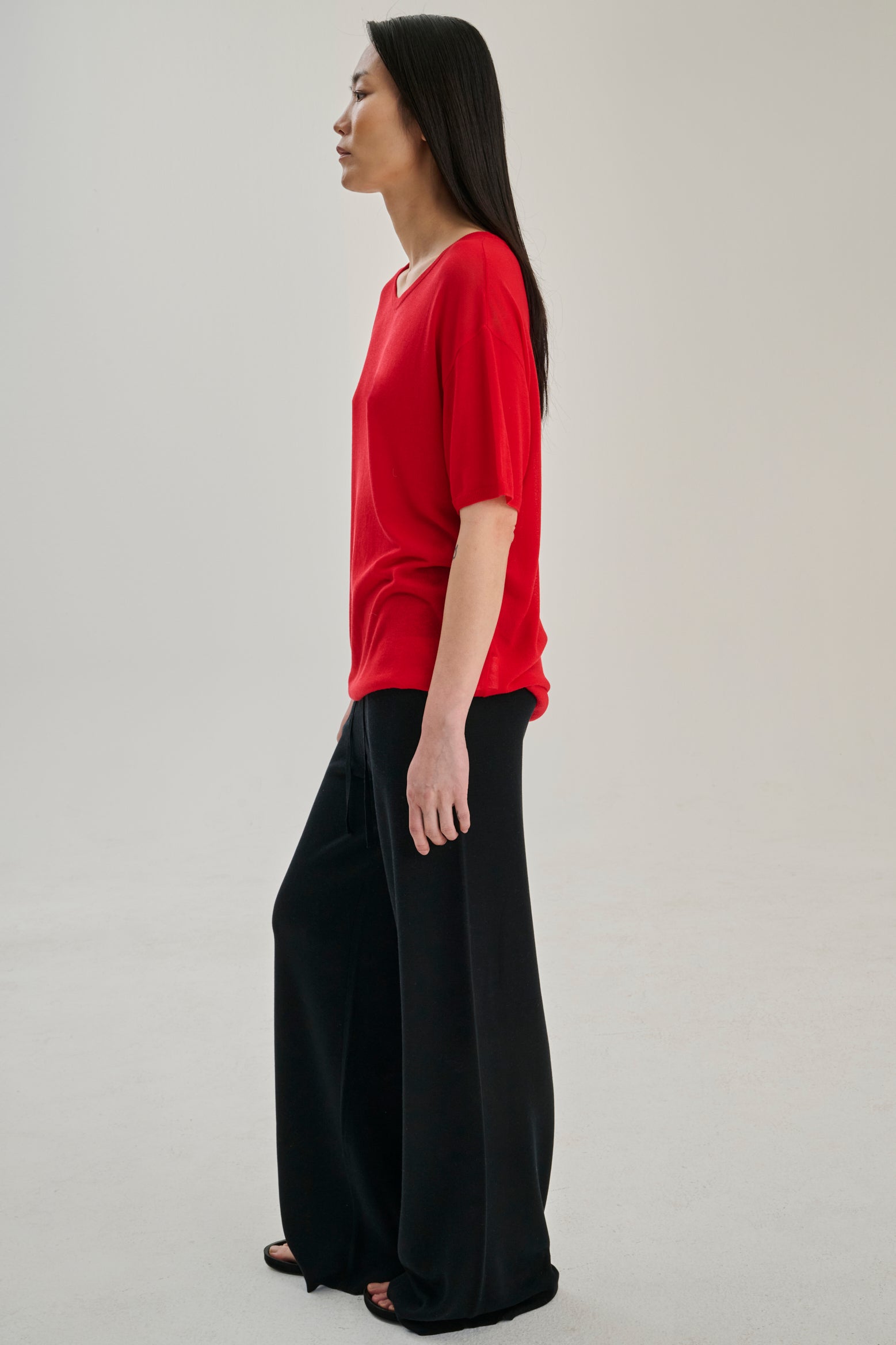SW28.13 | TShirt | Lyocell Wool | Red