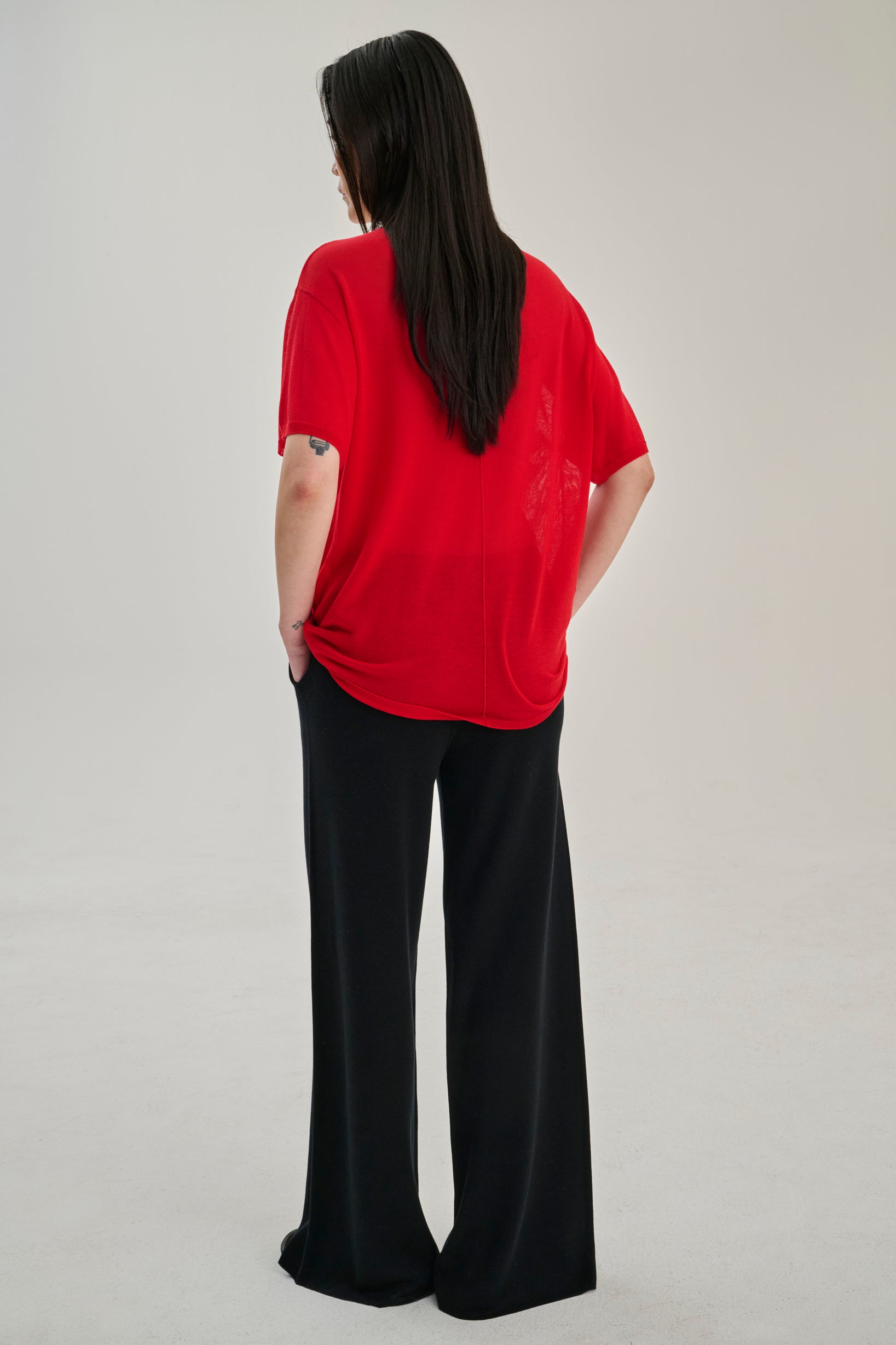 SW28.13 | TShirt | Lyocell Wool | Red