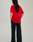 SW28.13 | TShirt | Lyocell Wool | Red
