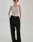 SW29.04 | Ribbed Tank | Lyocell Wool | Light Grey
