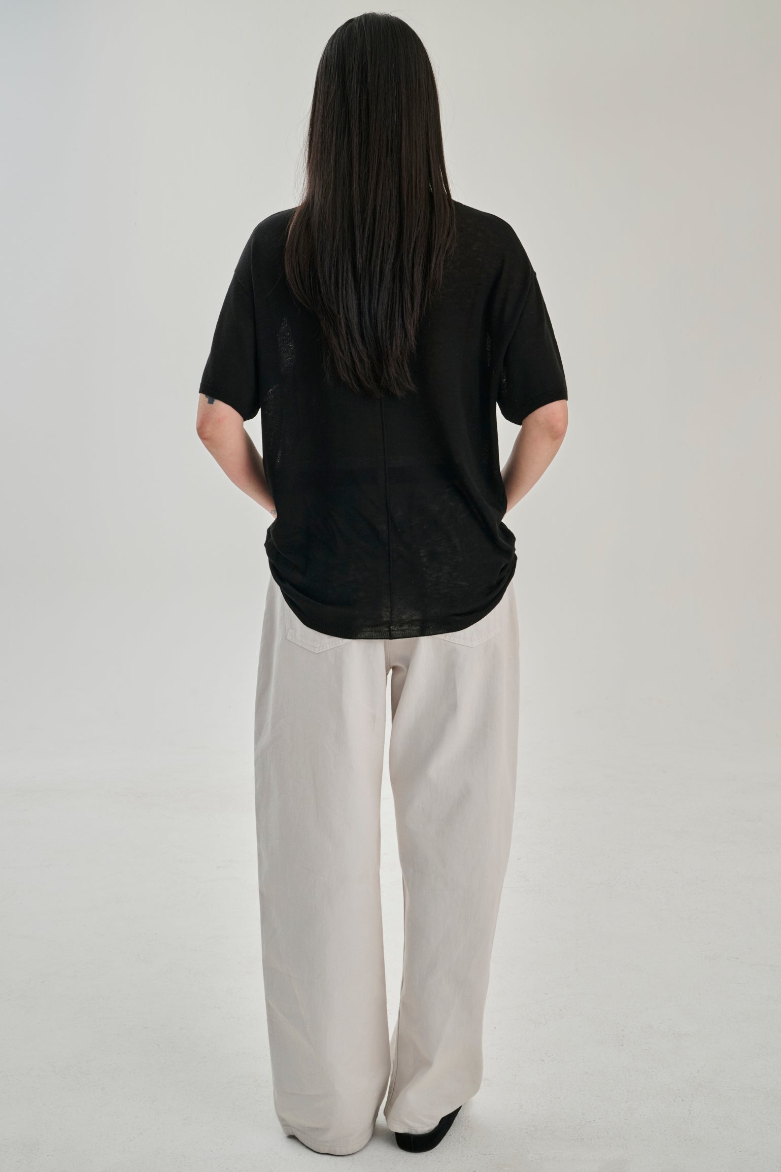 SW28.01 | TShirt | Lyocell Wool |  Black