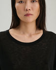 SW28.01 | TShirt | Lyocell Wool |  Black