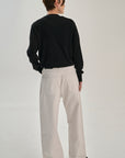 V Neck | Merino Wool |  Black