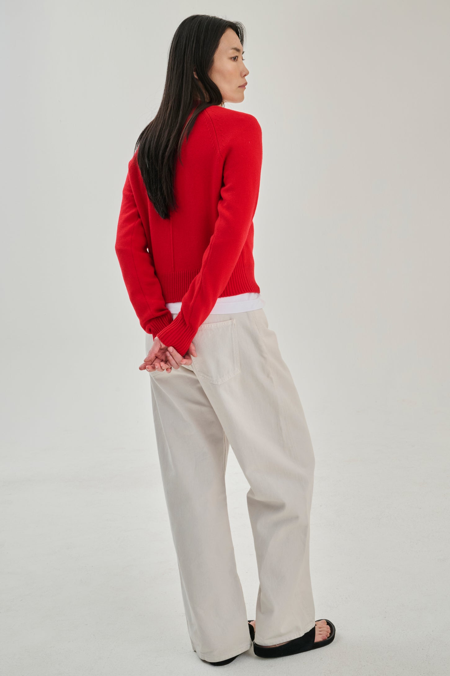 SW24.13 | Raglan Crew | Wool Cashmere | Red
